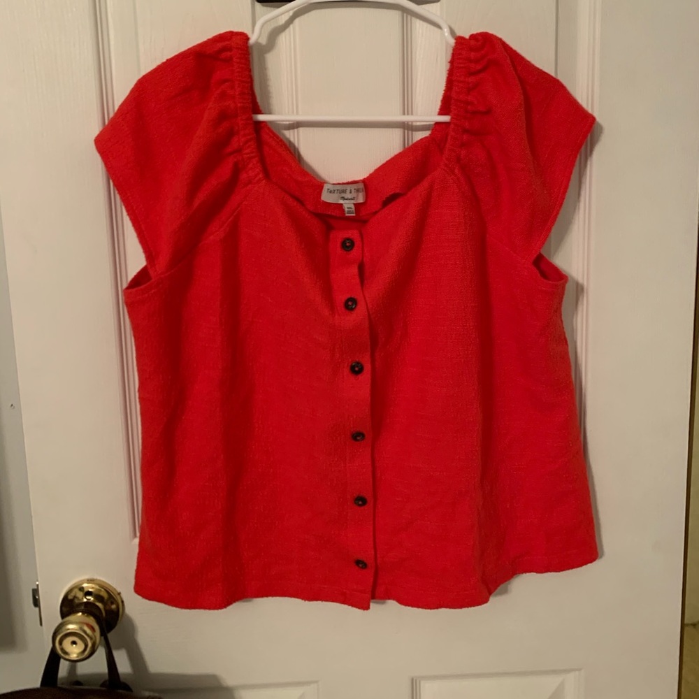 Madewell Red Crop Top XXL